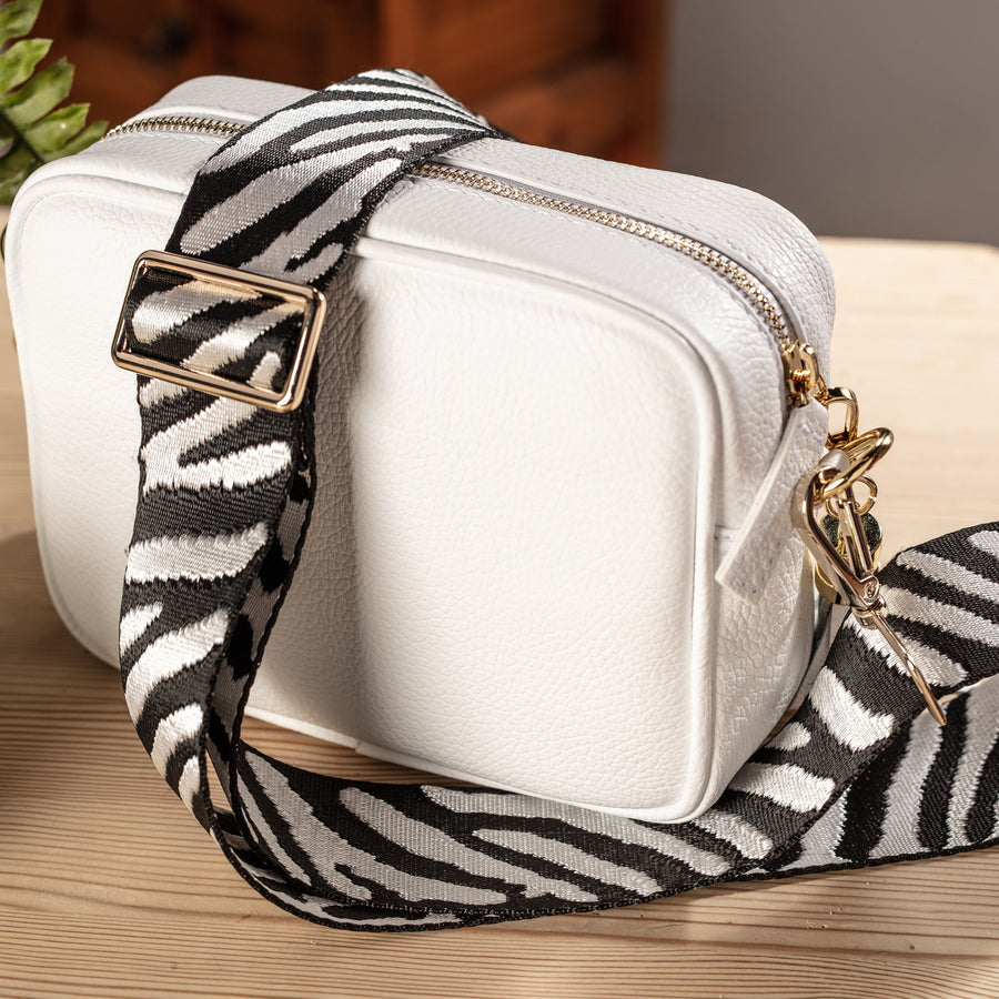 Crossbody White (Zebra strap)