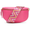 SLING TASCHE - CERISE (ZICKZACK-RIEMEN)