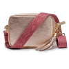 Crossbody Champagne (Berry Distressed Strap)