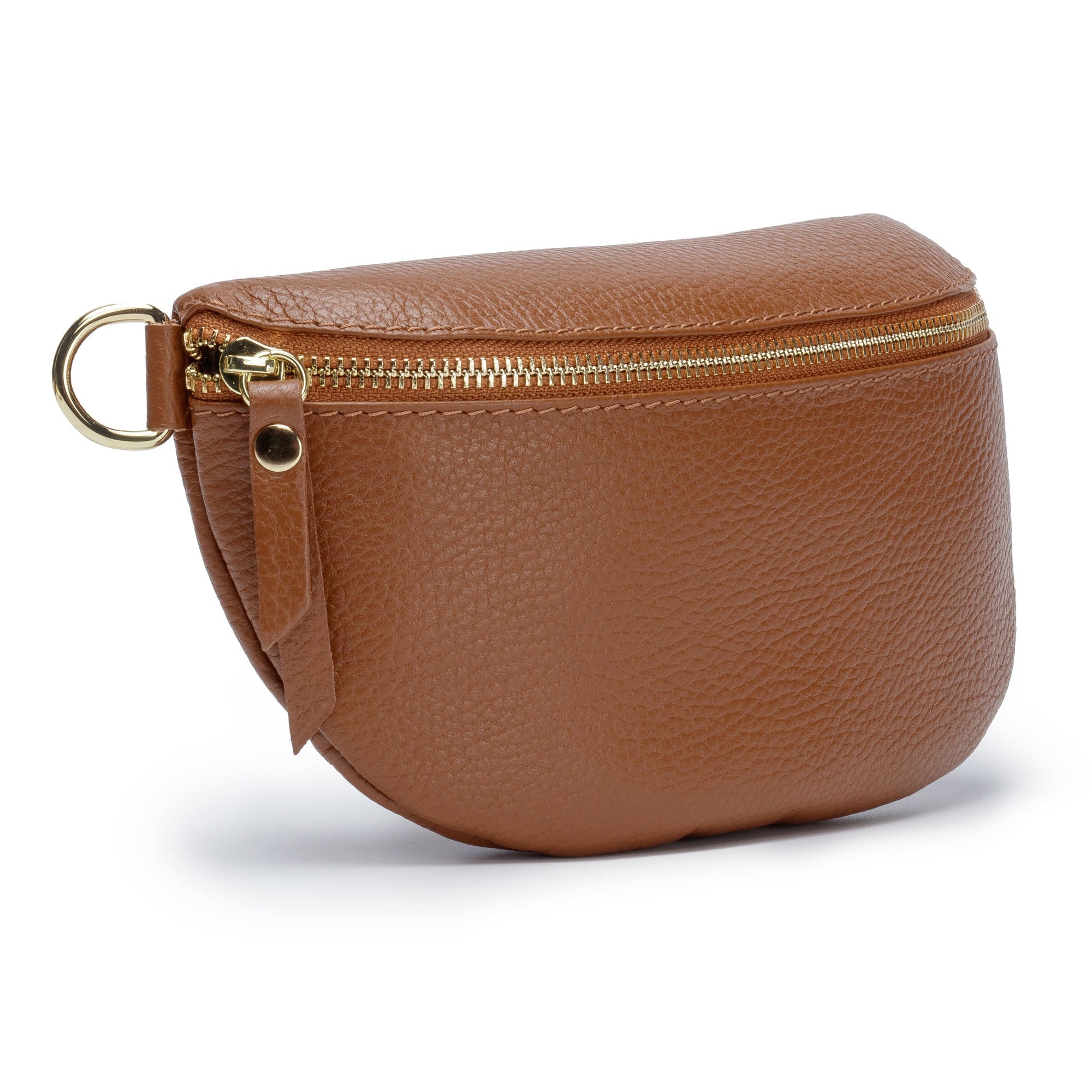 Sling Bag - Tan with Navy Copper Strap