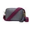 CROSSBODY SCHIEFER (LILA ZICKZACK-RIEMEN)