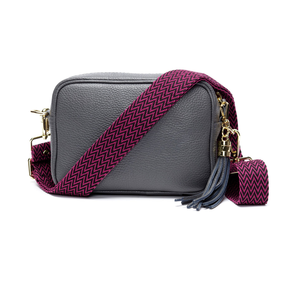 CROSSBODY GURT - LILA ZICKZACK﻿