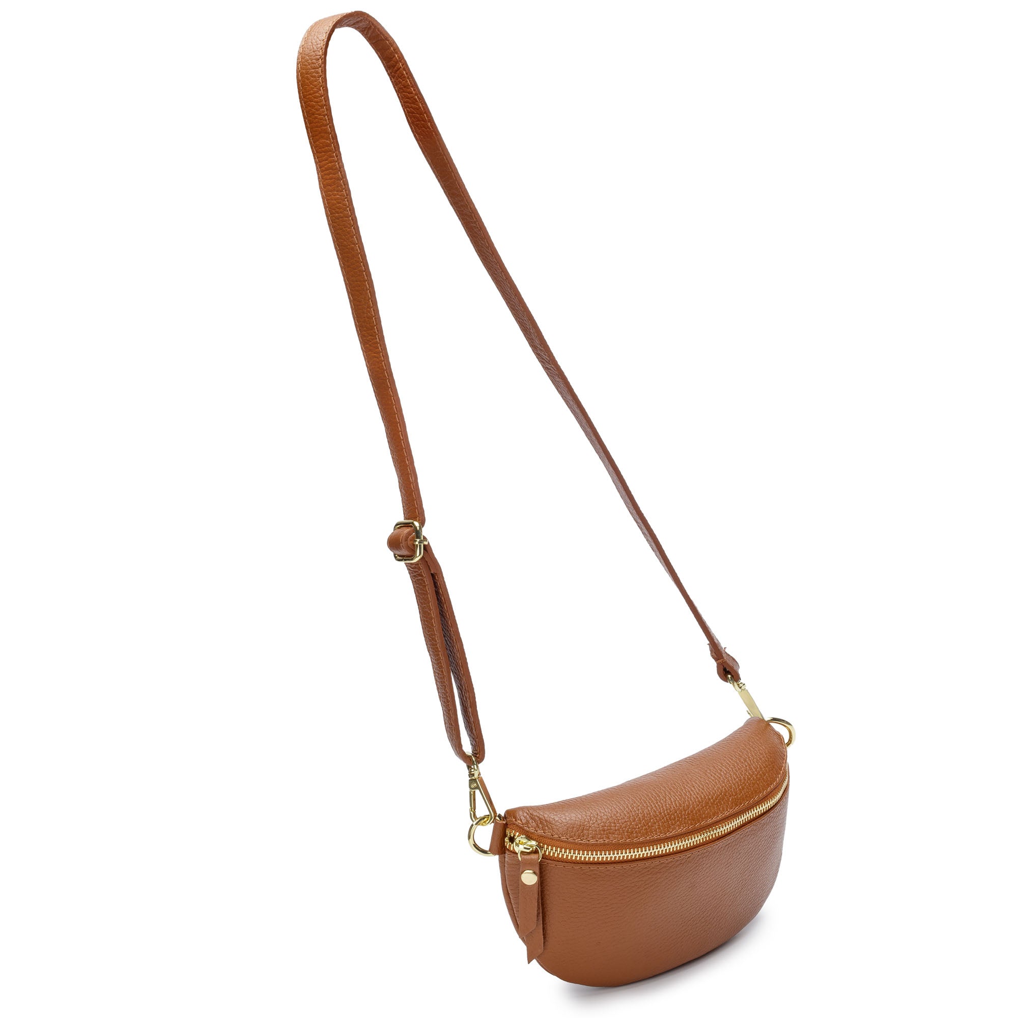 Sling Bag - Tan with Leopard Strap