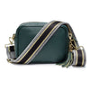 CROSSBODY FLASCHE GRÜN (SCHWARZES/GOLDENES METALLARMBAND)