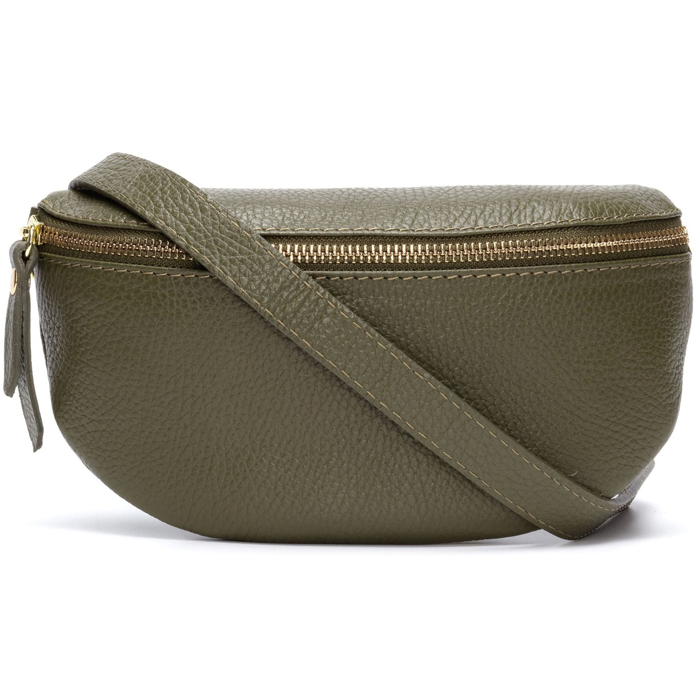 C.C Olive Puffer Padding Belted Sling Bag main image 1