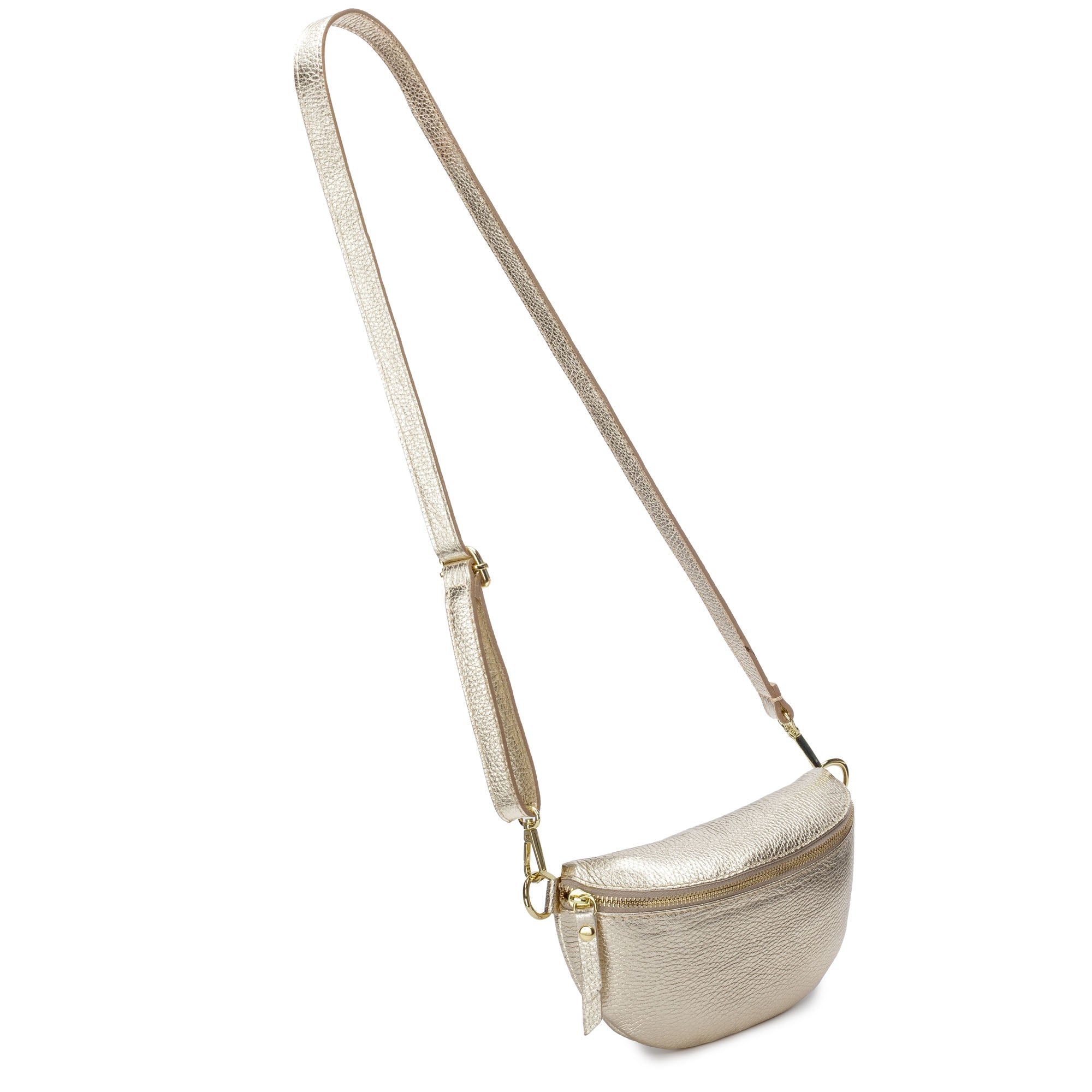 Sling Bag - Gold with Gold Chevron Strap