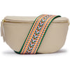 Sling Bag - Stone with Aztec Strap