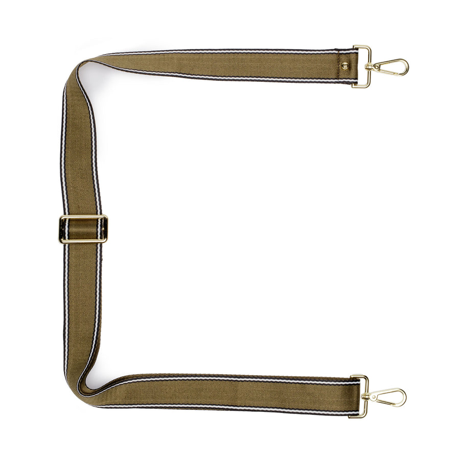 Crossbody strap - Olive Stripe