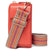 Phonebag Coral (Orange Aztec strap)