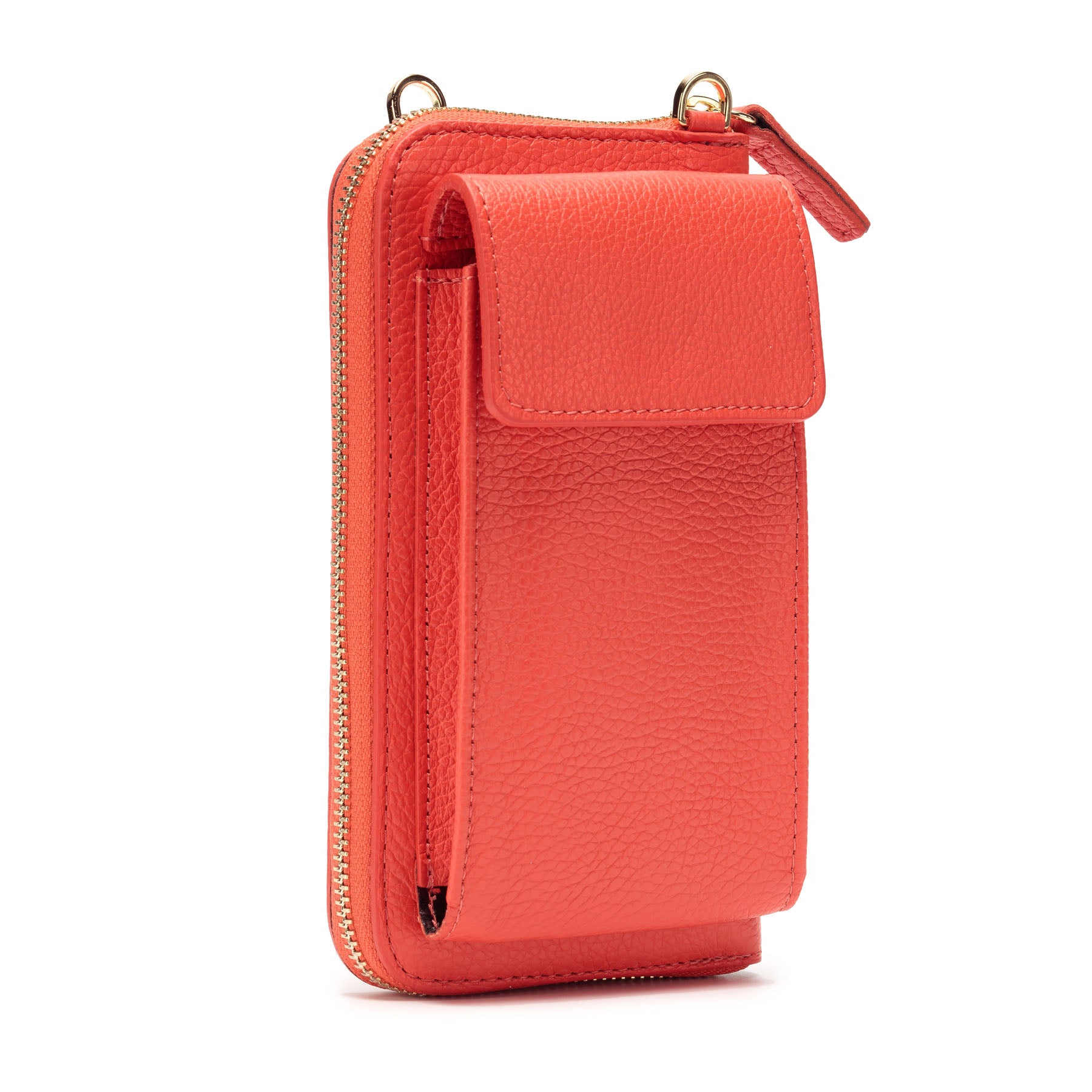 Phonebag Coral (Tangerine Chevron strap)