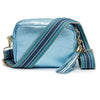 Crossbody Azurblau (Blauer Azteken-Taschengurt)