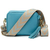Crossbody Aqua ( Schwarzer Hundezahnriemen)