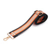 Crossbody strap - Orange Black Stripe