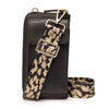 Phonebag Black (Leopard strap)