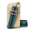 Phonebag Stone (Blue Aztec strap)