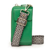 Phone bag Emerald (Knitted Diamond strap)