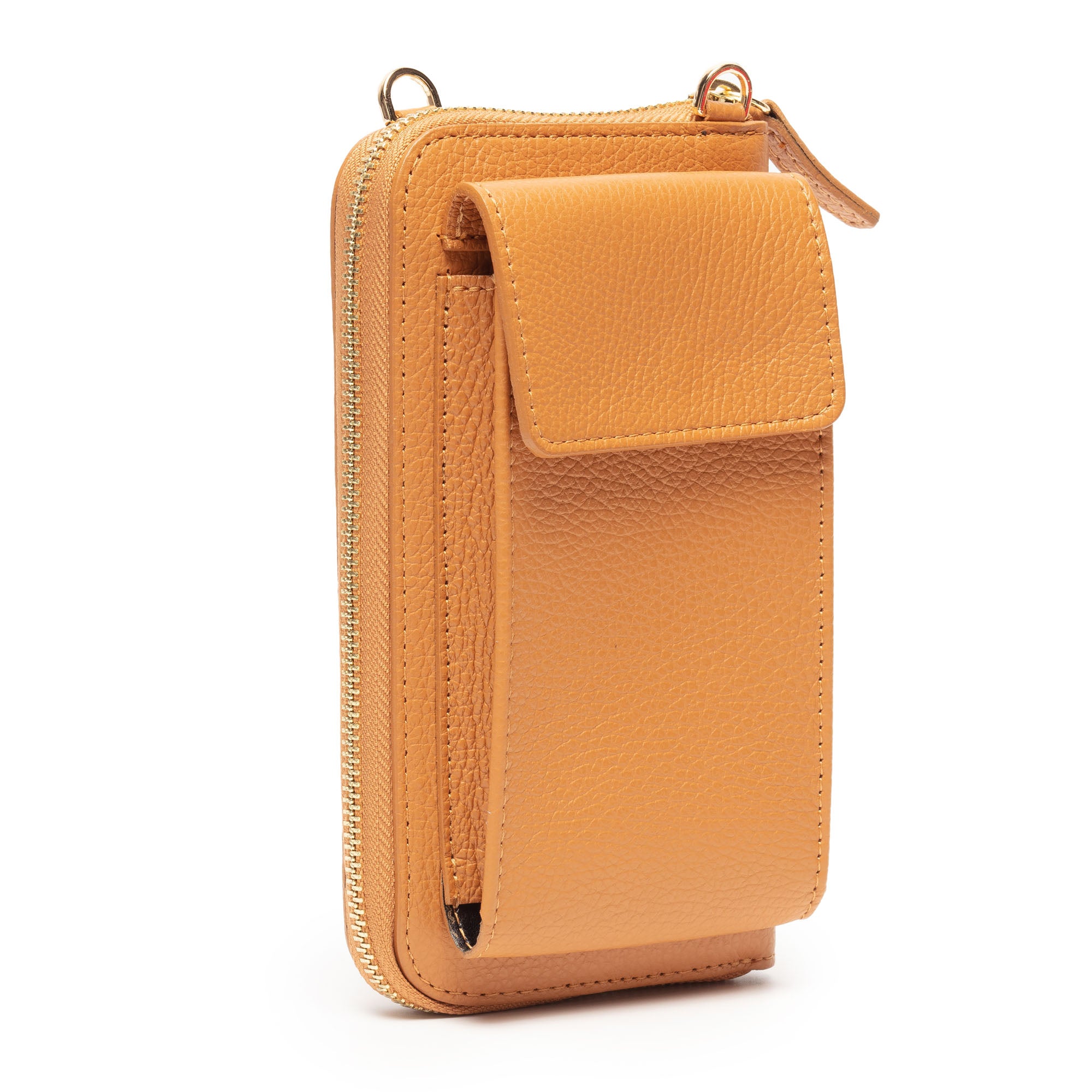 Phonebag Tan (Knitted Diamond strap)