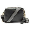 CROSSBODY SCHWARZ (SILBERNES CHEVRON-ARMBAND)