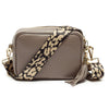CROSSBODY GRAU (LEOPARD RIEMEN)