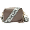 Crossbody Grau (Python Riemen)