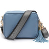 CROSSBODY HELLBLAU (SILBER CHEVRON RIEMEN)