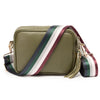 CROSSBODY OLIVENGRÜN (FARBSTREIFEN TASCHENRIEMEN)