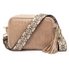 Woven Crossbody Light Coffee (Baroque Strap)