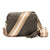 Woven Crossbody Olive (Champagne Stripes Strap)