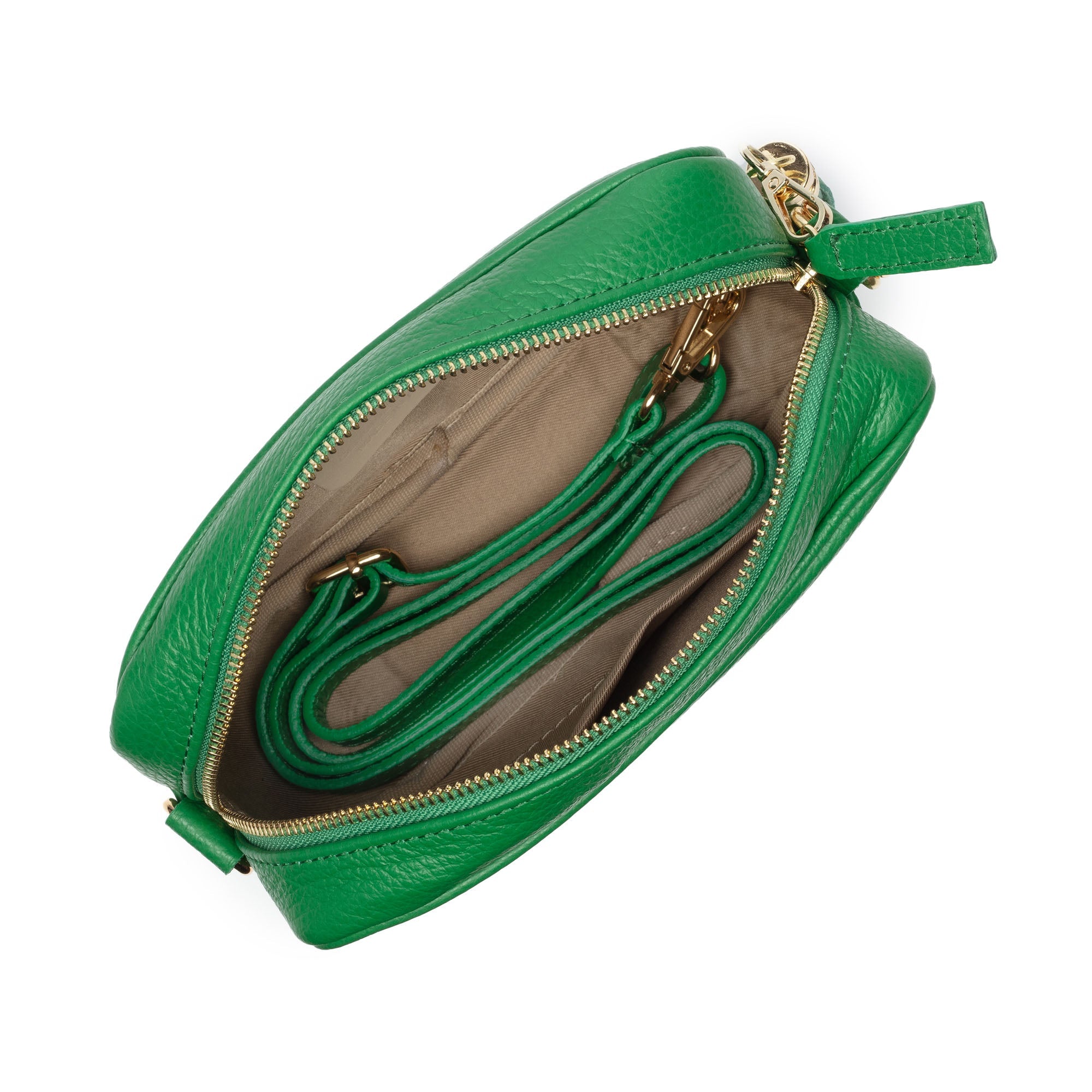 Crossbody Emerald (Gold Glam strap)