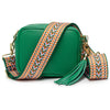 Mini Crossbody Emerald (Green Aztec Strap)