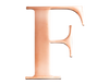 Rose Steel Initial F