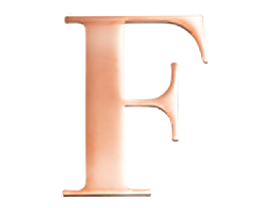 Rose Steel Initial F