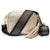 Mini Crossbody Gold (Charcoal Stripe Strap)