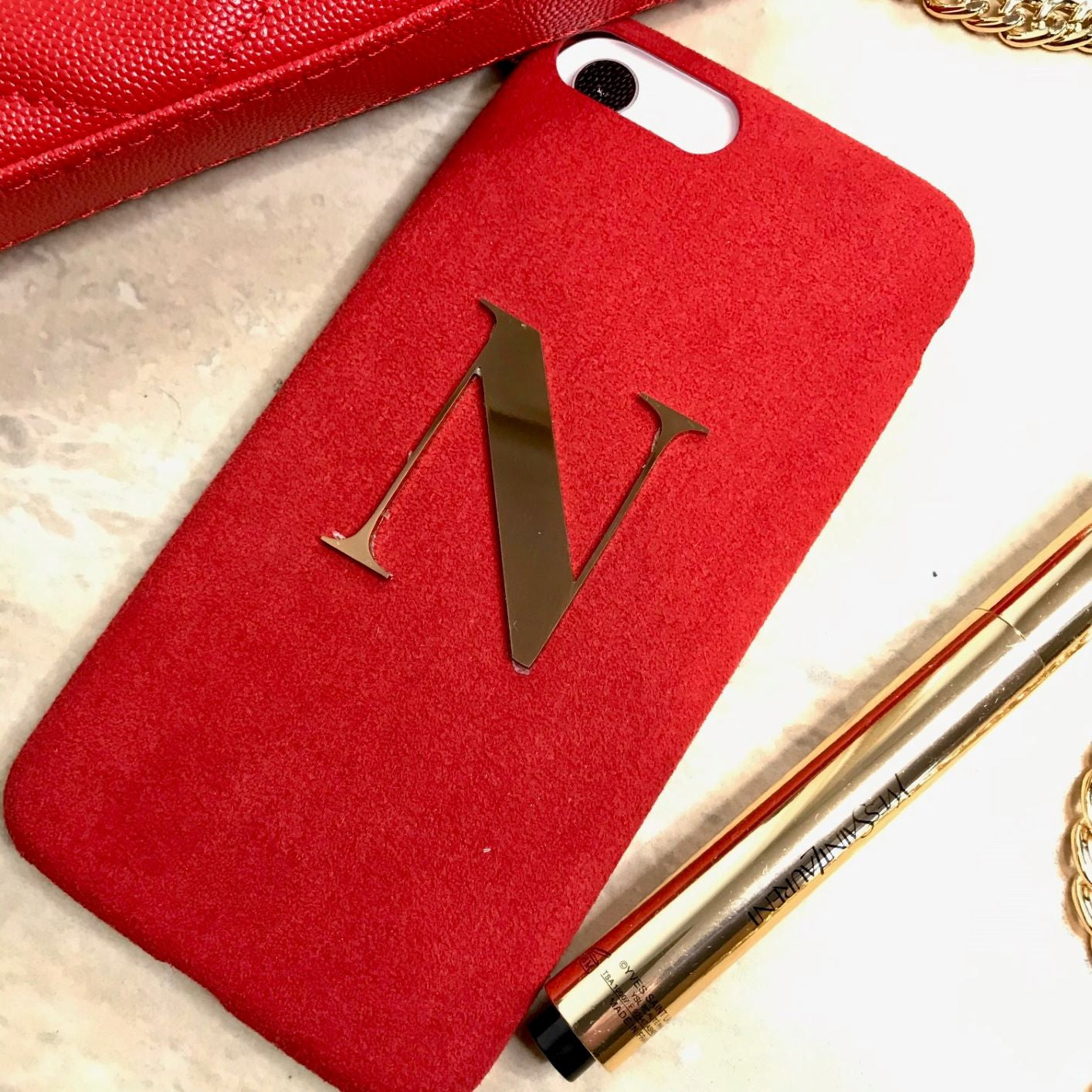 Bold Red Suede effect - iPhone XR / iPhone 11