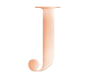 Rose Steel Initial J
