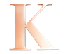 Rose Steel Initial K
