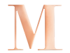 Rose Steel Initial M