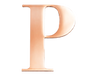 Rose Steel Initial P