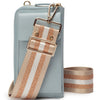PHONEBAG PULVER BLAU (CHAMPAGNER STREIFEN RIEMEN)