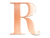Rose Steel Initial R