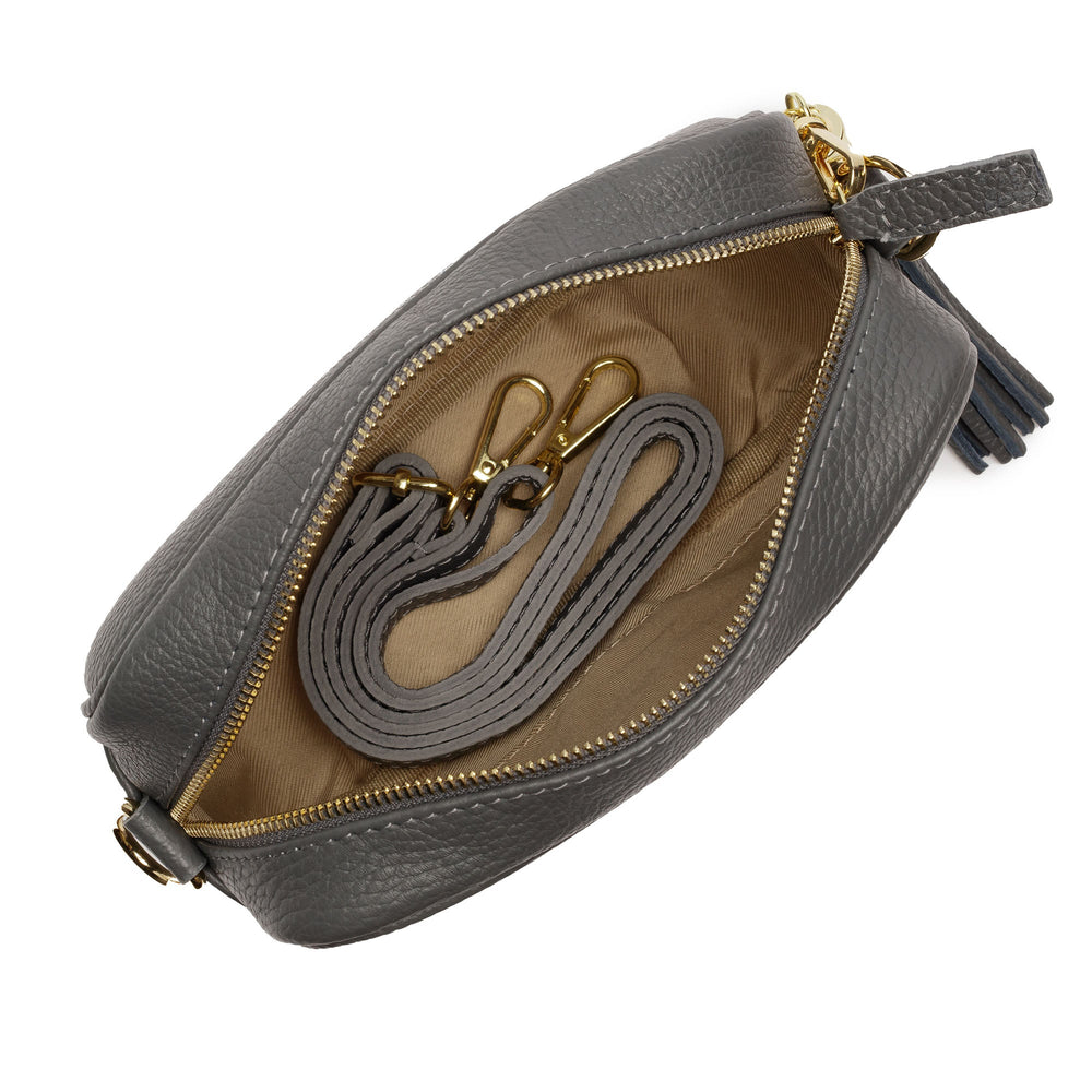 Crossbody Slate (Purple Zigzag Strap)