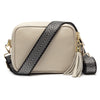 CROSSBODY-STEIN (SILBER CHEVRON RIEMEN)