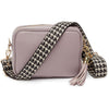 CROSSBODY LAVENDEL (SCHWARZER HUNDEZAHNRIEMEN)