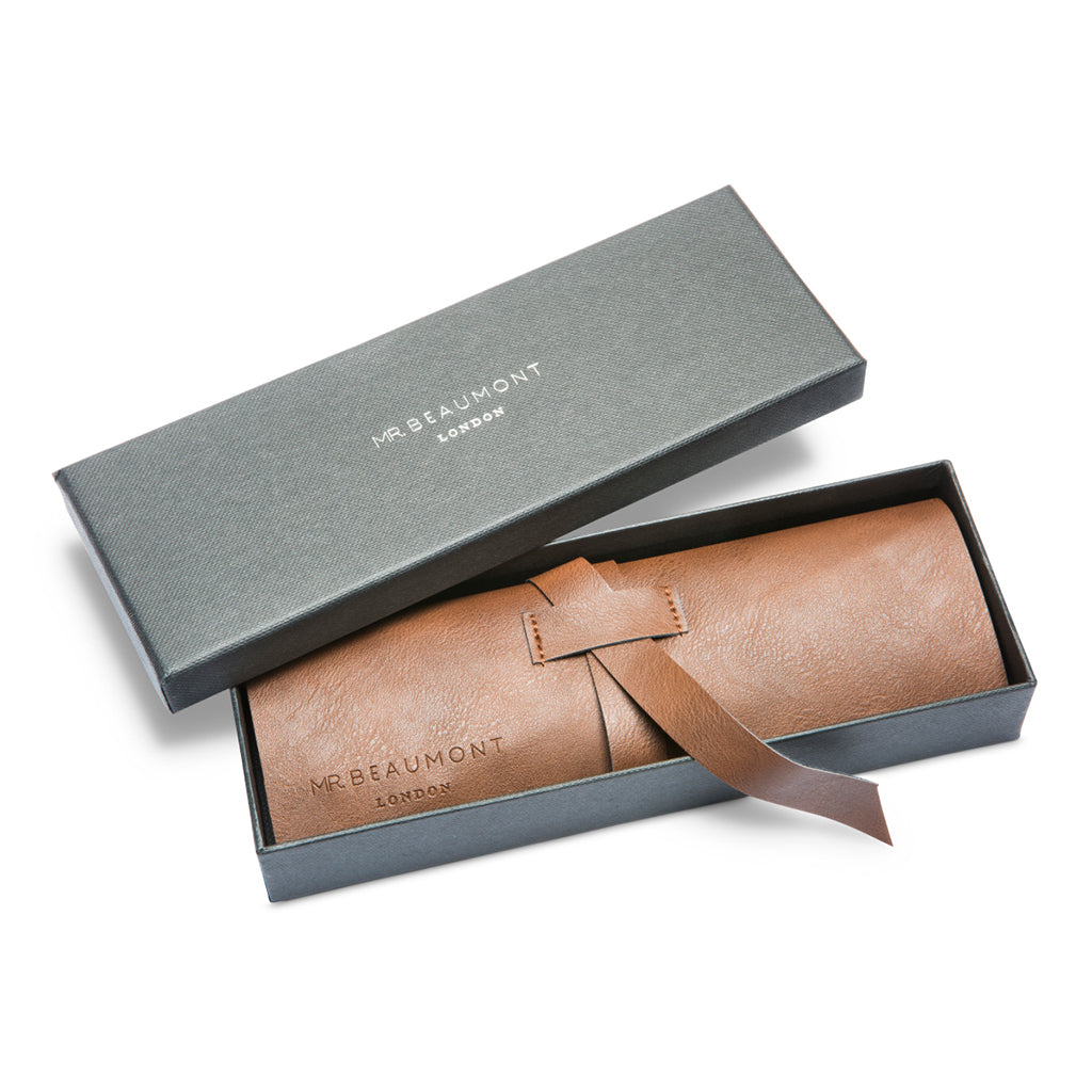 Mr. Beaumont complimentary gift box and pouch